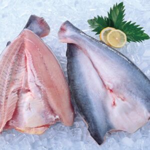 巴沙鱼蝶形切片，带骨腌制